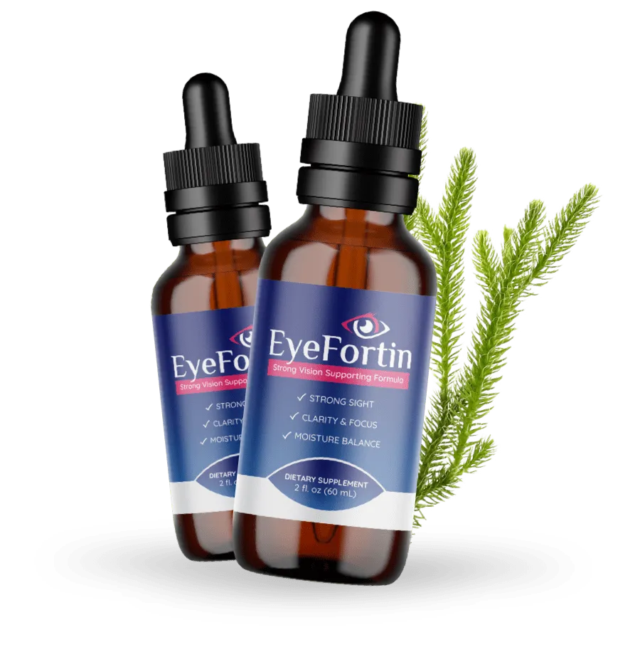 EyeFortin liquid dropper bottle with herbal ingredients